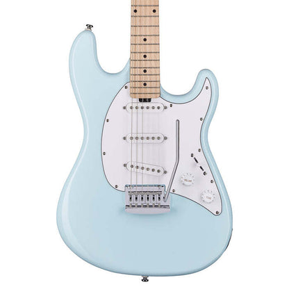 Sterling by Music Man S.U.B. Cutlass CT30SSS, Daphne Blue Electric Guitar — view 2