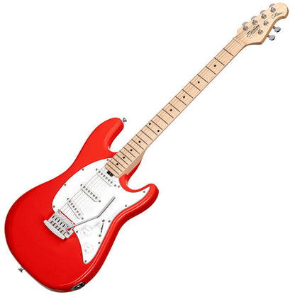 Sterling by Music Man S.U.B. Cutlass CT30SSS, Fiesta Red Electric Guitar — view 2