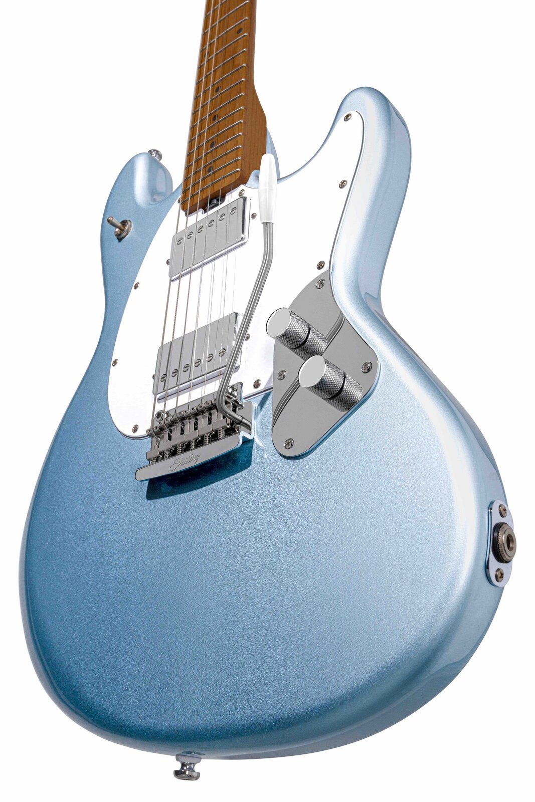 Sterling by Music Man SBMM Cutlass CT50HSS, Firemist Silver Electric Guitar — view 2