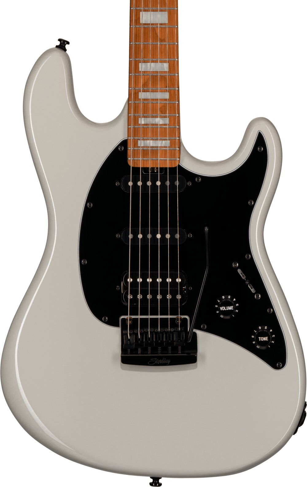 Sterling by Music Man CT50XHSS Cutlass Plus HSS Electric Guitar in Chalk Grey — view 2