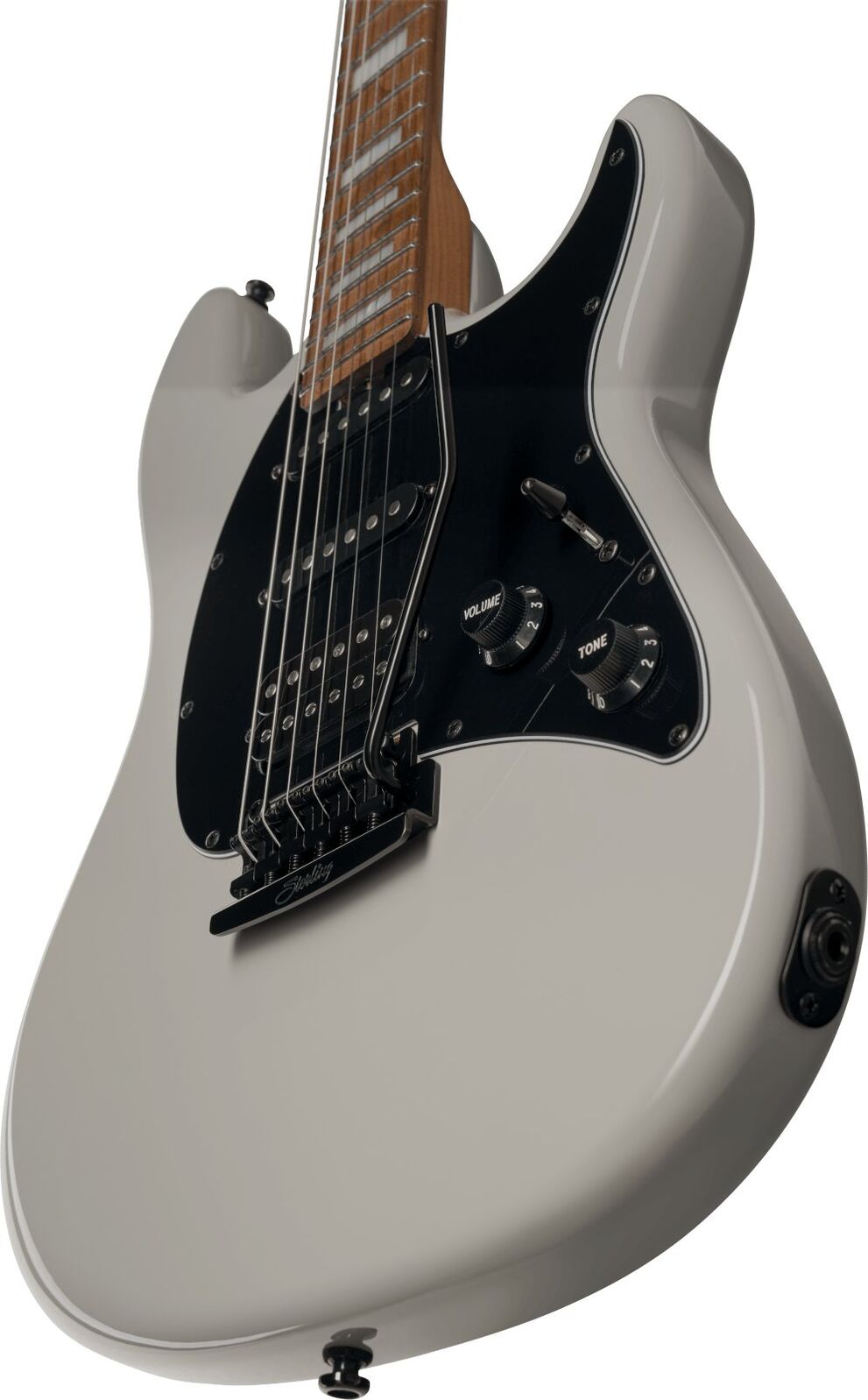 Sterling by Music Man CT50XHSS Cutlass Plus HSS Electric Guitar in Chalk Grey — view 4