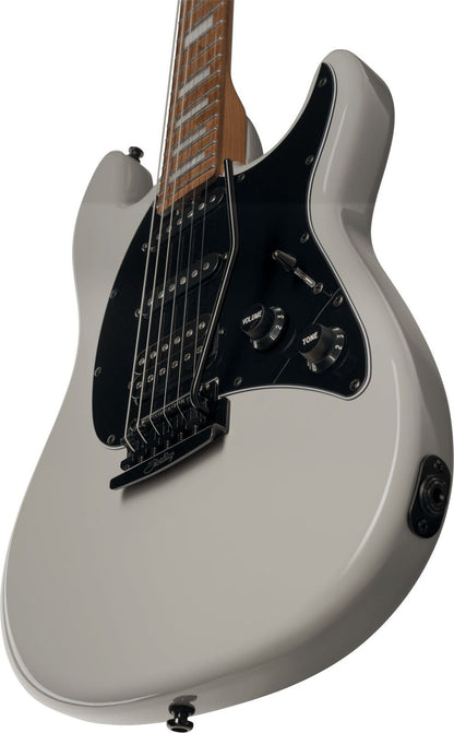 Sterling by Music Man CT50XHSS Cutlass Plus HSS Electric Guitar in Chalk Grey — view 4