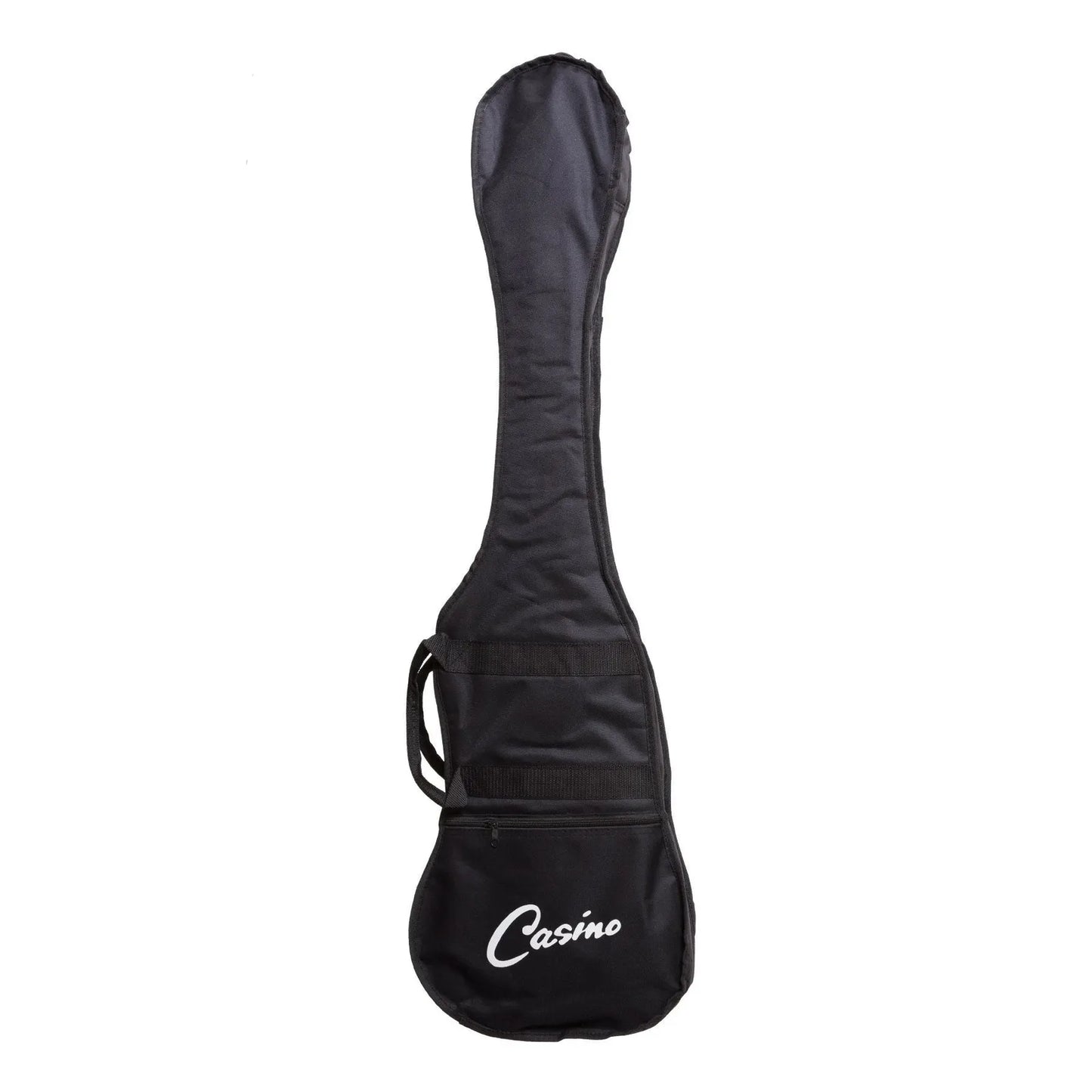 Casino CTB-24-TBL Electric Bass Guitar Set T-Style Transparent Blue with Gig Bag, Strap, Lead, and Picks — view 2