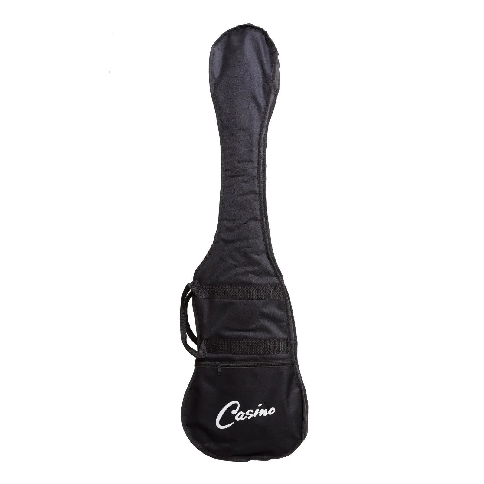 Casino CTB-24-TBL Electric Bass Guitar Set T-Style Transparent Blue with Gig Bag, Strap, Lead, and Picks — view 2