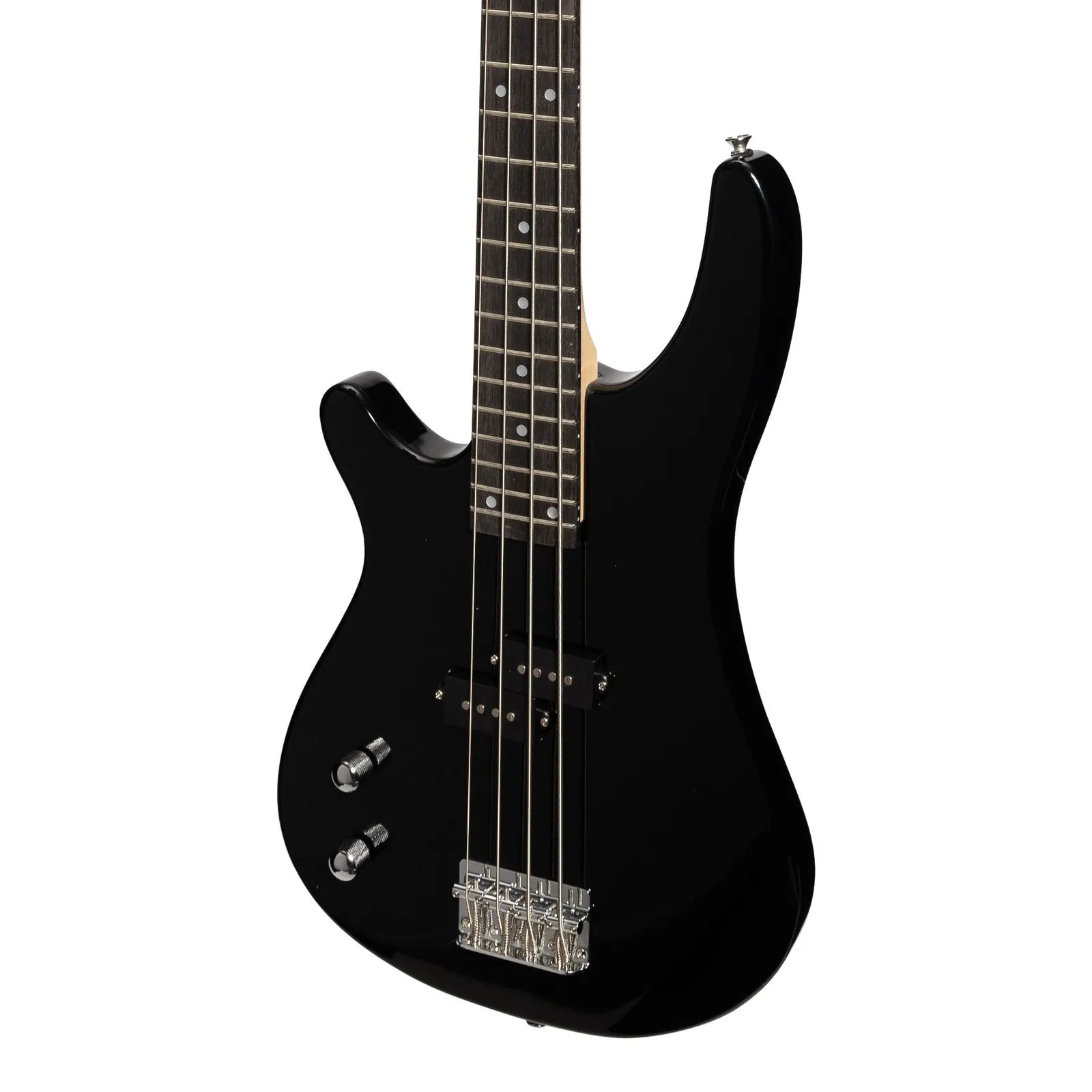 Casino CTB-24L-BLK Left Handed Tune-Style Electric Bass Guitar Set with Gig Bag - Black — view 5