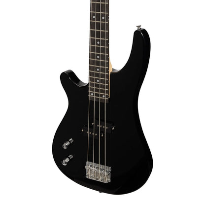 Casino CTB-24L-BLK Left Handed Tune-Style Electric Bass Guitar Set with Gig Bag - Black — view 5