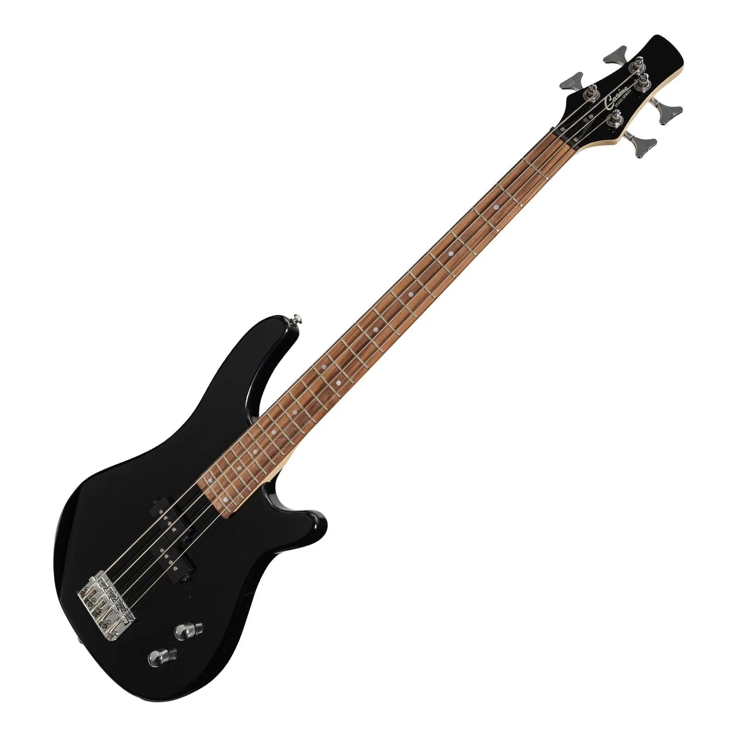 Casino 24 Series Short Scale T-Style Electric Bass Guitar Set Black CTB-24S-BLK — view 4
