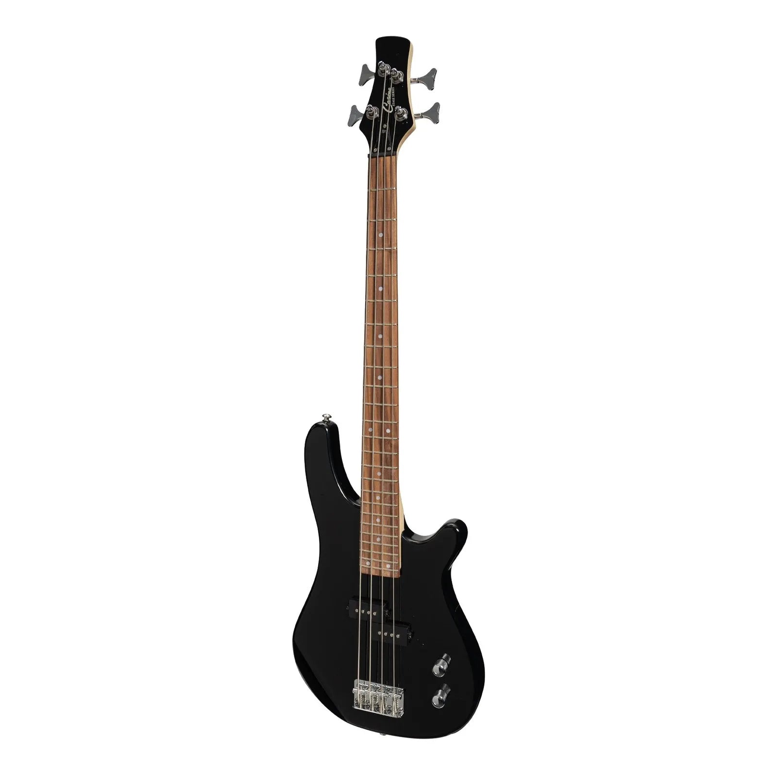 Casino 24 Series Short Scale T-Style Electric Bass Guitar Set Black CTB-24S-BLK — view 2