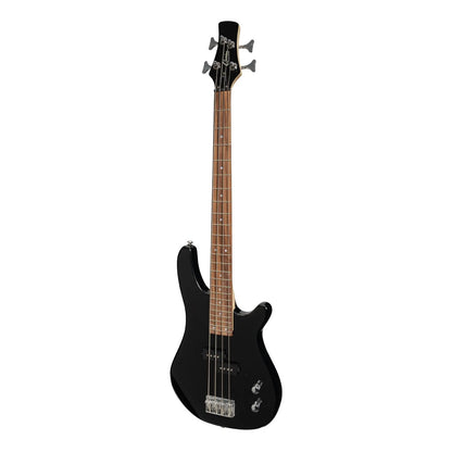 Casino 24 Series Short Scale T-Style Electric Bass Guitar Set Black CTB-24S-BLK — view 2