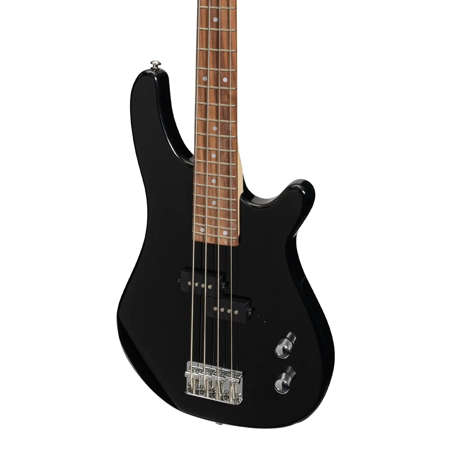 Casino 24 Series Short Scale T-Style Electric Bass Guitar Set Black CTB-24S-BLK — view 5