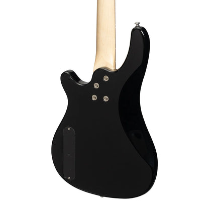 Casino 24 Series Short Scale T-Style Electric Bass Guitar Set Black CTB-24S-BLK — view 6