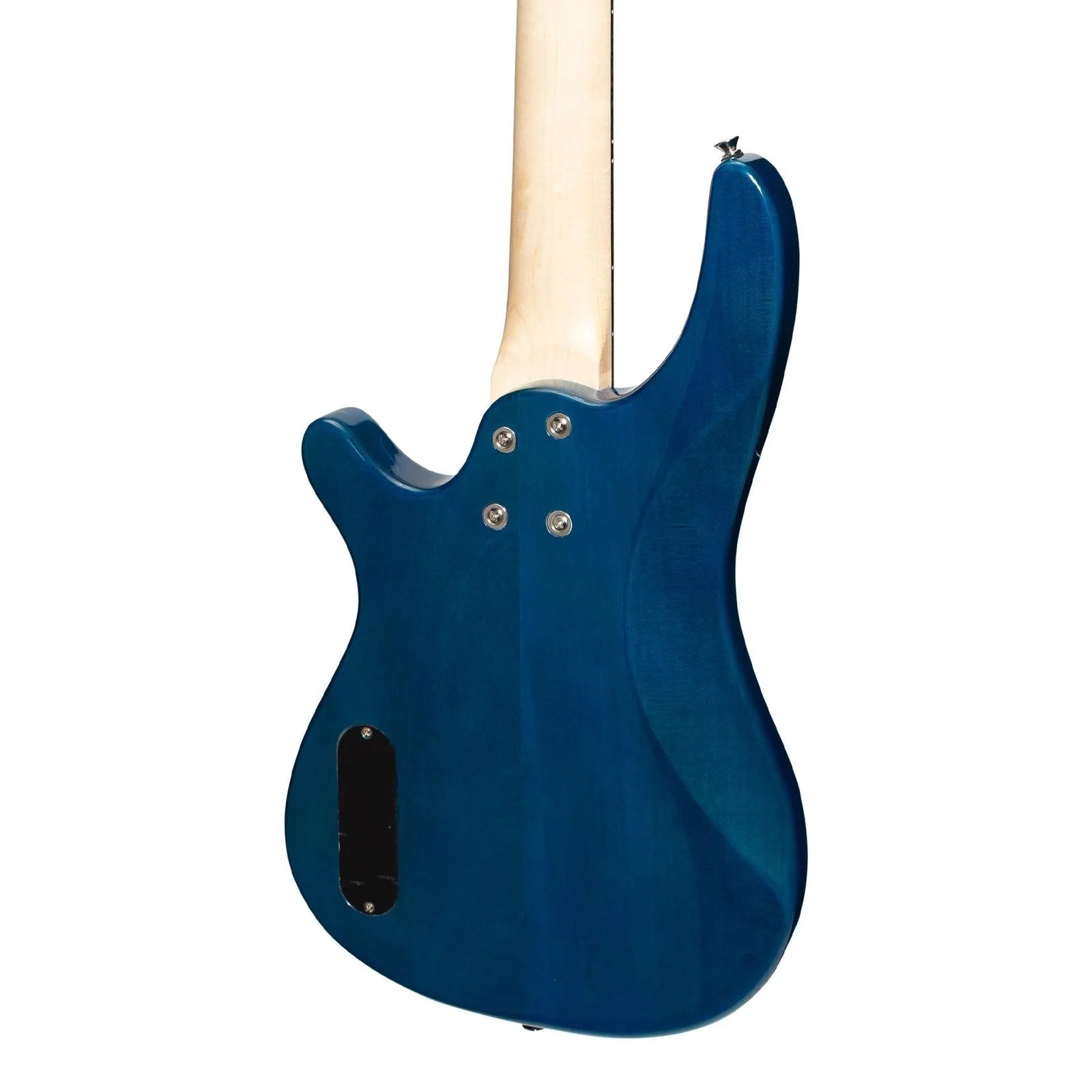 Casino CTB-24S-TBL Short Scale T-Style Electric Bass Guitar Set with Gig Bag - Transparent Blue — view 6