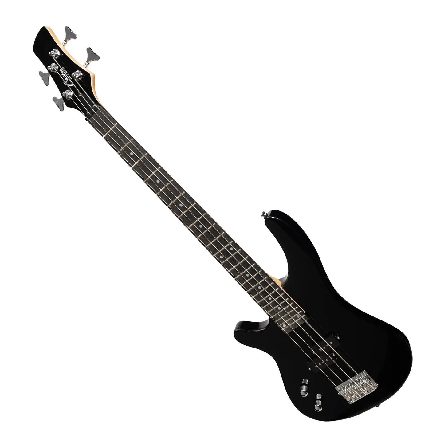 Casino '24 Series' Left Handed Short Scale T-Style Electric Bass Guitar Set Black CTB-24SL-BLK — view 4