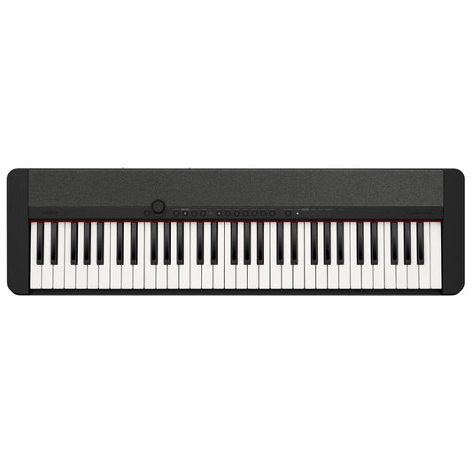 Casiotone CT-S1BK Portable Keyboard with 61 Keys, Bluetooth, 64 Note Polyphony, 61 Tones, MIDI Recorder, Music Stand Included