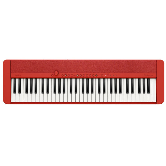 Casiotone CT-S1RD 61-Key Portable Keyboard with Bluetooth, 64 Note Polyphony, Multiple Tones, and Built-in Demo Songs