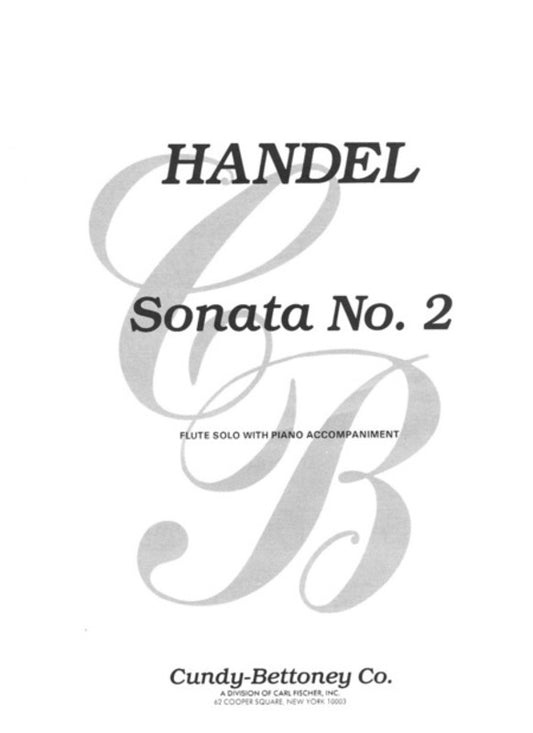 Sonata No 2 In G Minor Flute/Piano Book