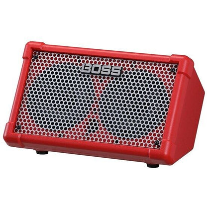 BOSS Cube Street II Battery Stereo Amplifier - Portable Red Performance Amp with High-Quality Sound and Great Projection