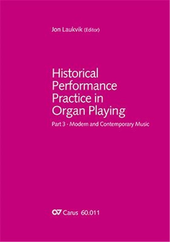 Historical Performance Practice In Organ Playing Part 3 Softcover Book (Organ)