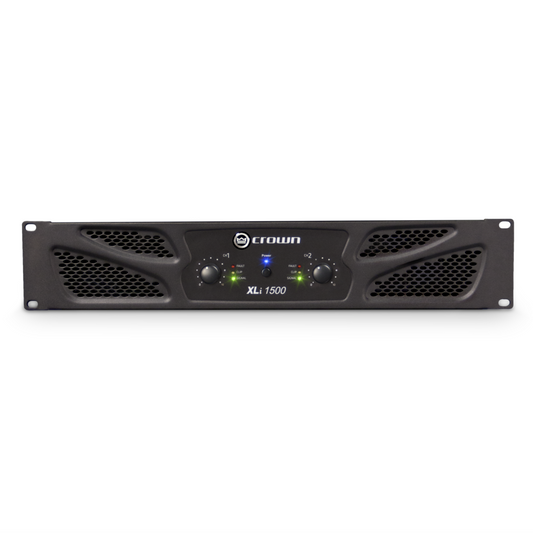 Crown XLI1500 Power Amplifier - 2 Channel, 450W @ 4 Ohm, Reliable & Affordable for Musicians, DJs, Houses of Worship, Discos & Pubs