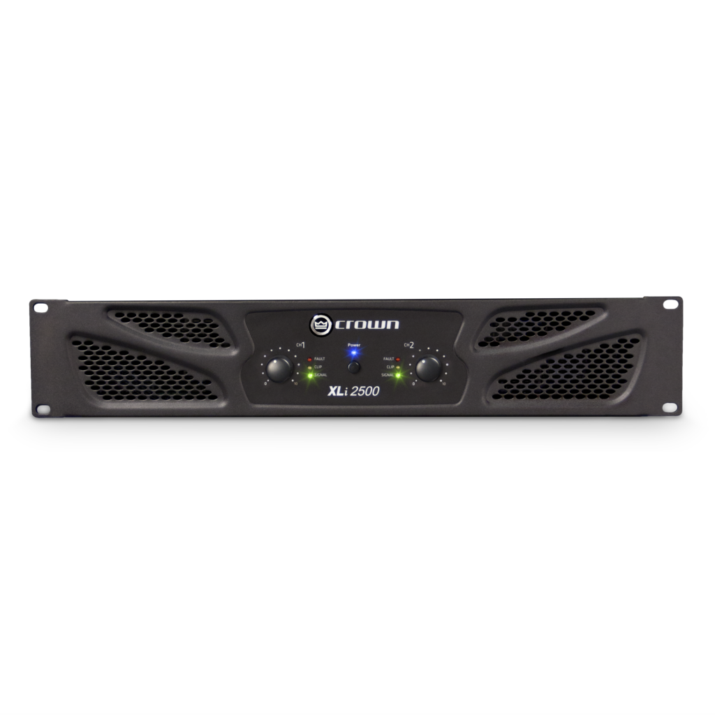 Crown XLI2500 2-Channel Power Amplifier 750W @ 4Ohm - Reliable, Rugged, Affordable Amplification for DJs, Musicians & Venues
