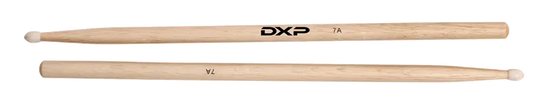 DXP Hickory 7A Drum Sticks with Nylon Tip