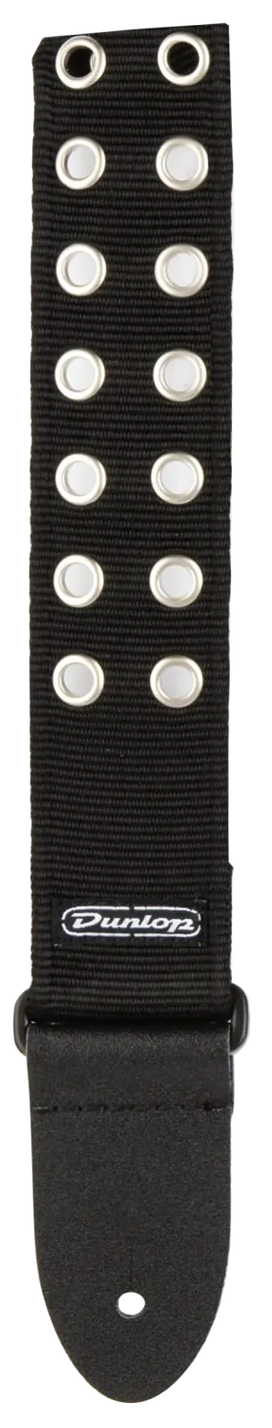 Jim Dunlop D Line 2 Inch Nylon Guitar Strap Black with Metal Grommets