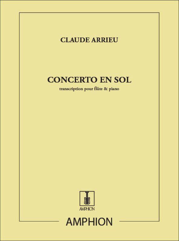 Arrieu - Concerto in G Major for Flute and Piano, Publisher: Amphion