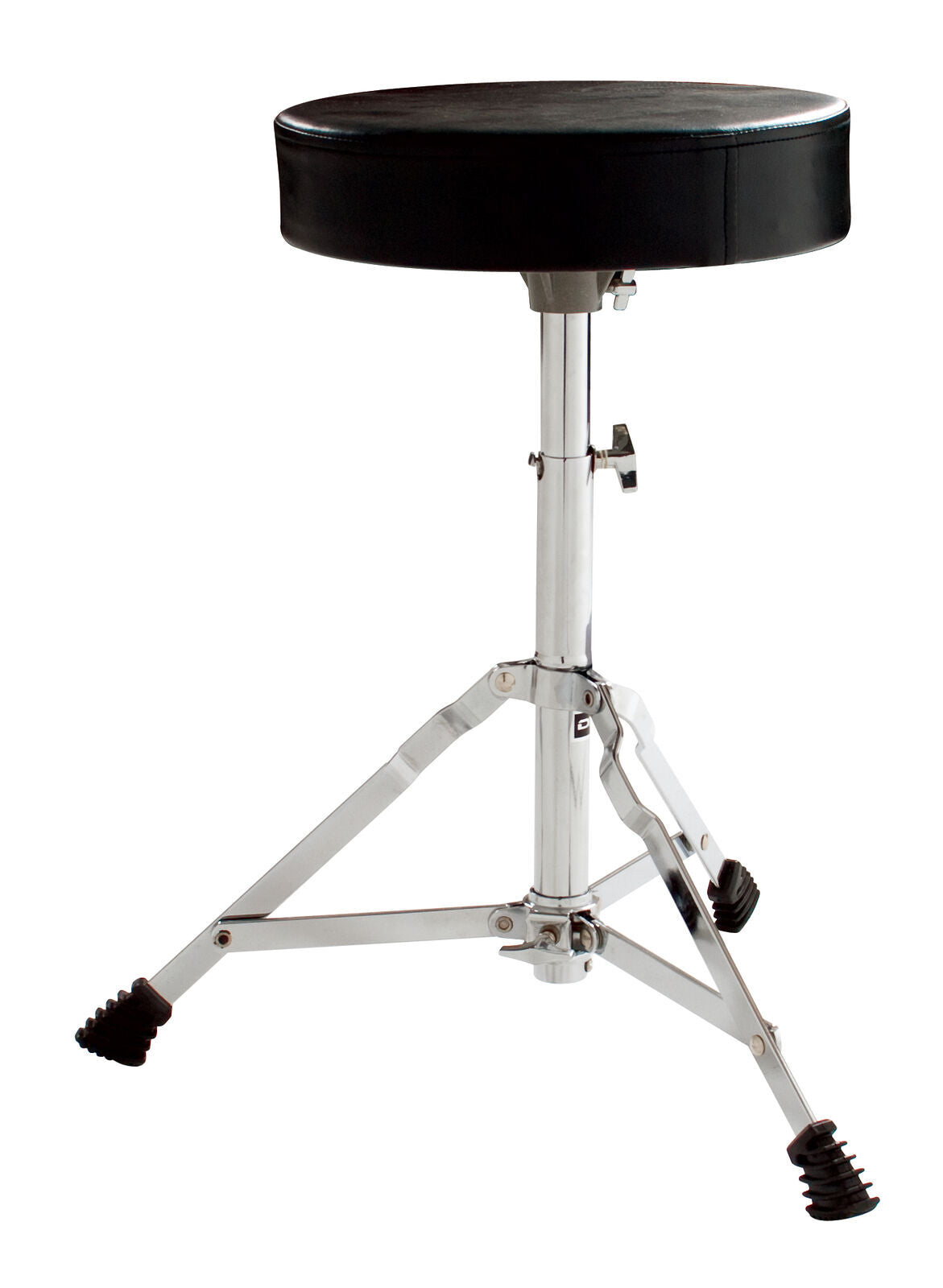 DXP Heavy Duty Drum Stool Chrome, Single Braced, 5 Position Adjustable