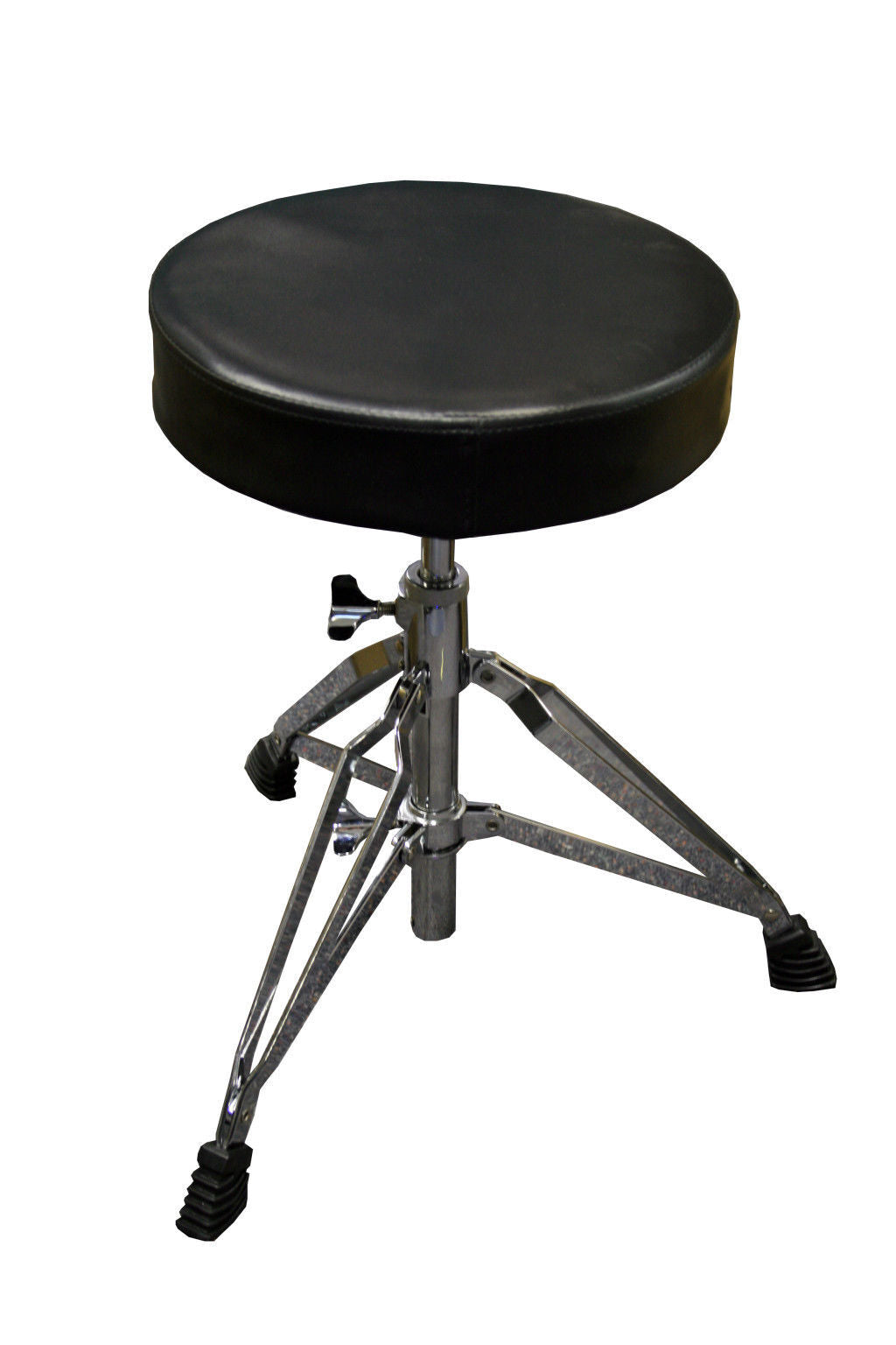 DXP Drum Stool Heavy Duty Chrome, Wide Angle Double Braced, Adjustable