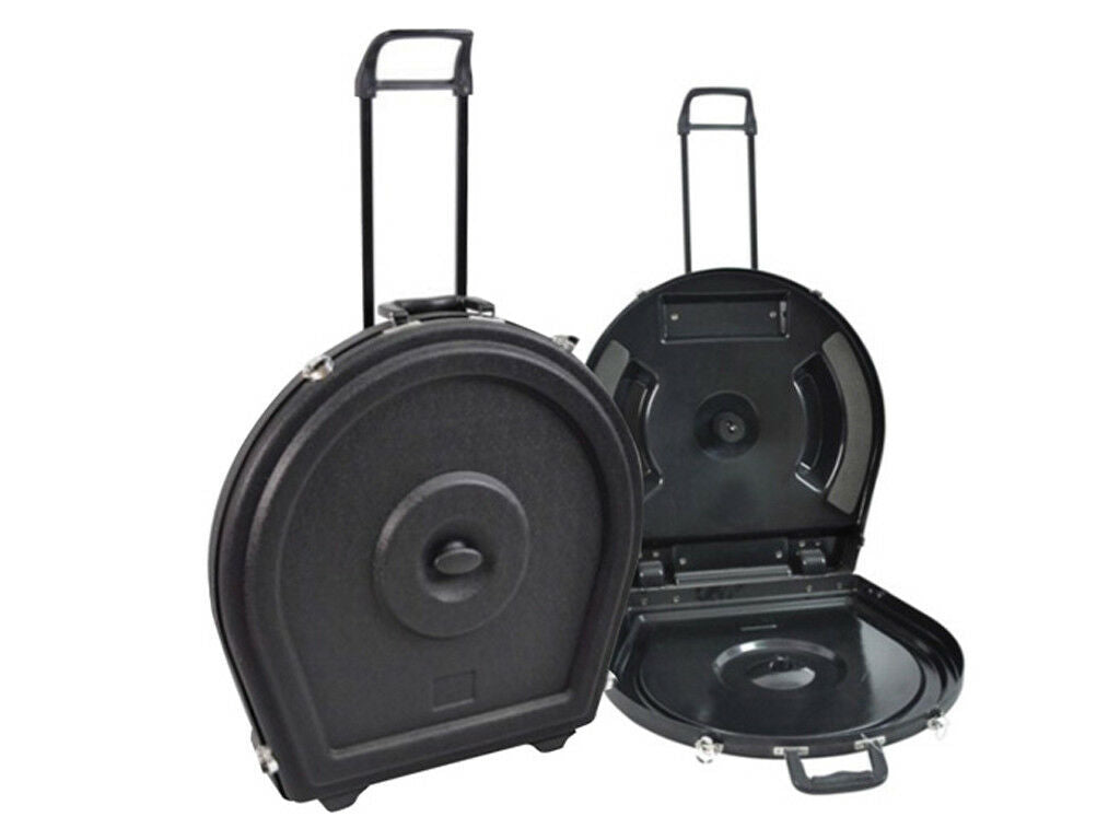 Xtreme ABS 22 Inch Hard Cymbal Caddy Case with Wheels and Retractable