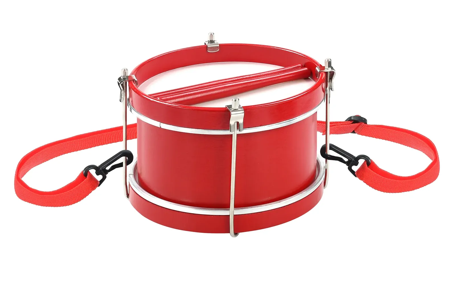 DXP Junior Marching Drum 8" x 5½" Red with Strap and Sticks