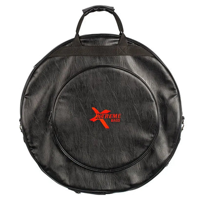 Xtreme PU Leather 22" Cymbal Bag with Side Pocket and Shoulder Straps