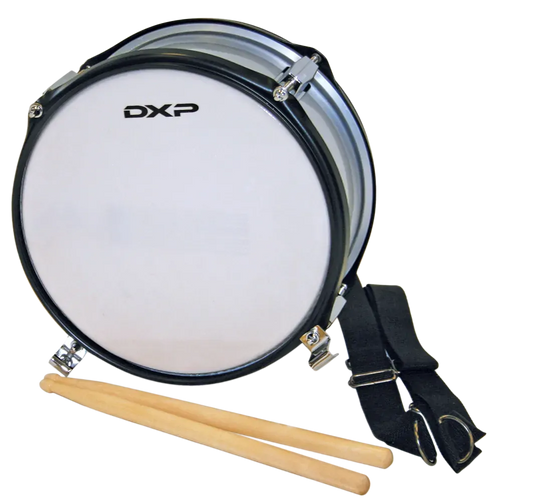 DXP 10 X 05 Inch Marching Snare Drum - Metal Silver Studs, Student Series