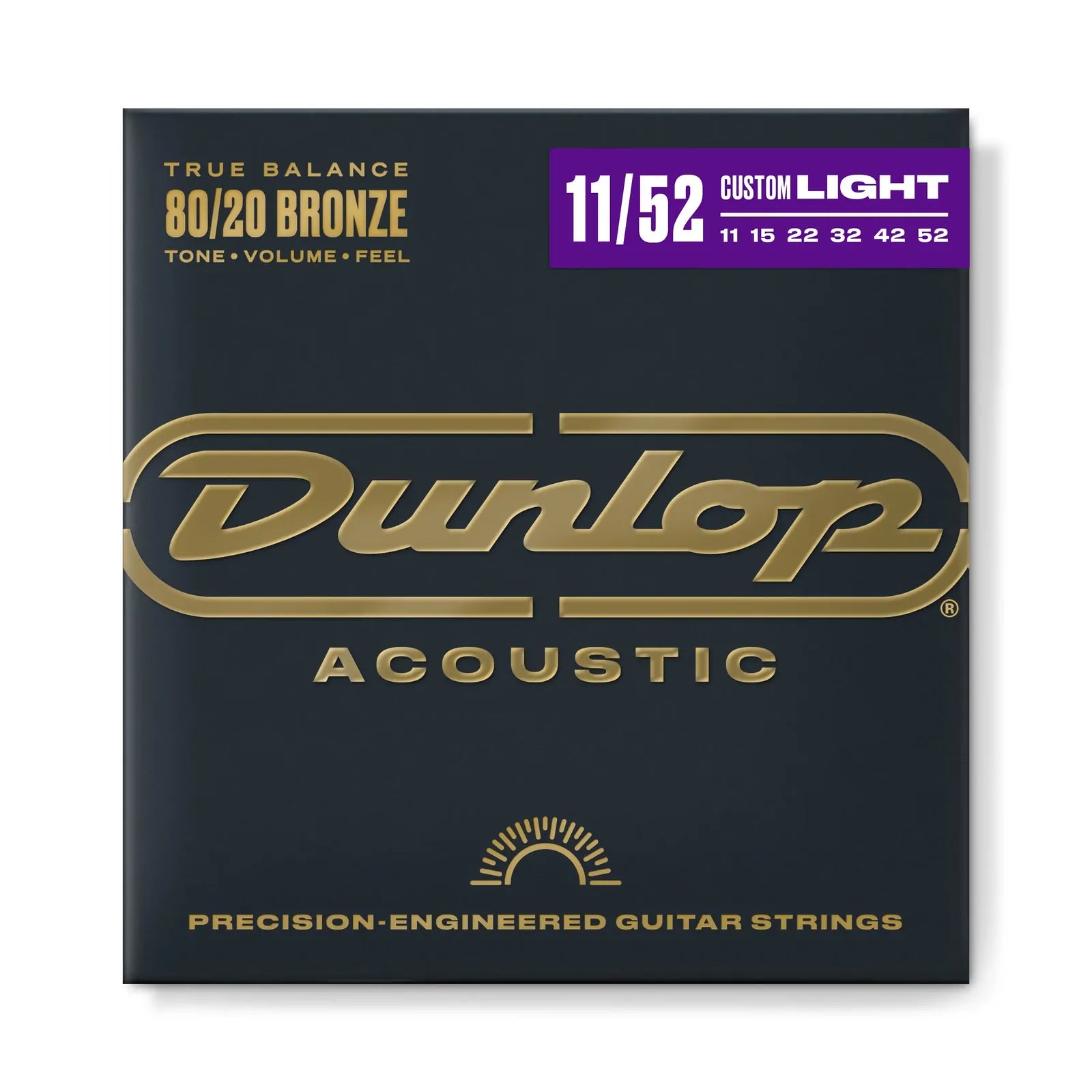 Jim Dunlop DAB11 Acoustic Guitar String Set 11-52 Brass 80/20 Medium/Light