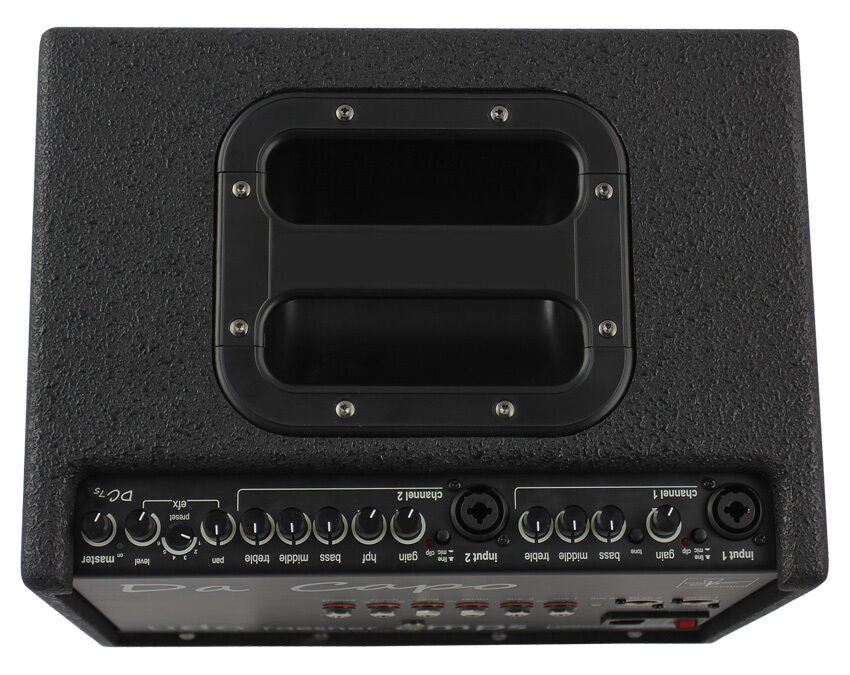 Udo Roesner "Da Capo 75" Acoustic Instrument Amplifier, 75 Watts, Black Finish, 2 Channels, 3-Band EQ, DI-Outs, Aux In, Headphone Out — view 3