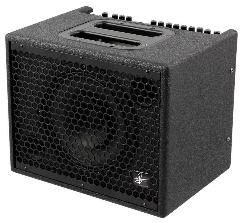 Udo Roesner "Da Capo 75" Acoustic Instrument Amplifier, 75 Watts, Black Finish, 2 Channels, 3-Band EQ, DI-Outs, Aux In, Headphone Out