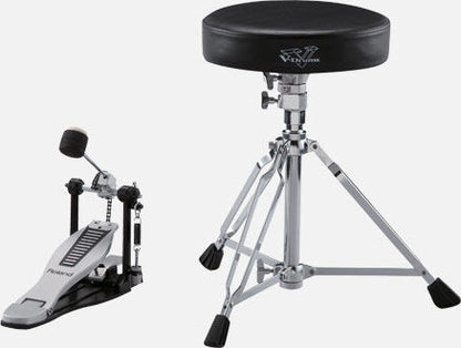 ROLAND DAP-3X V-Drums Accessory Package - Complete Kit with Drumsticks, Kick Pedal & Drum Throne for Entry-Level Drummers