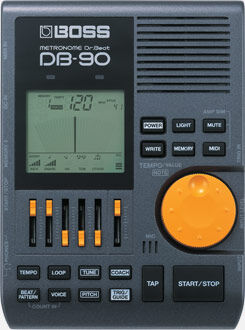 BOSS DB-90 Dr. Beat Metronome with Rhythm Coach, Reference Tone, and Onboard Mic for Enhanced Practice Sessions