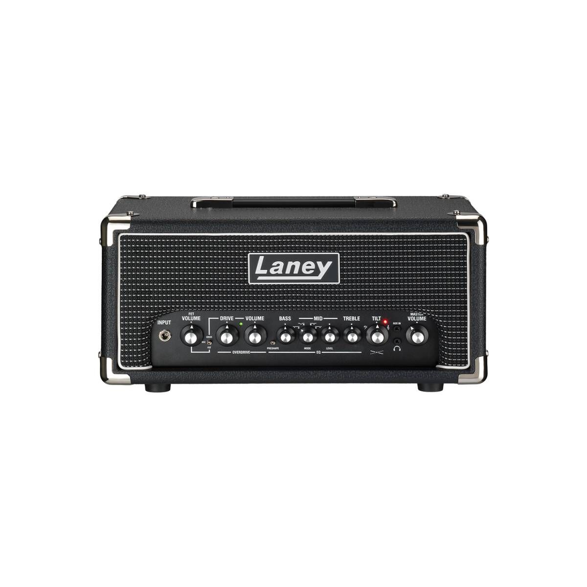 Laney Digbeth Foundry DBF200H 200W Bass Guitar Amplifier Head with Dual Channels, 3-Band EQ, DI-Out, FX Loop, AUX In, and Master Volume