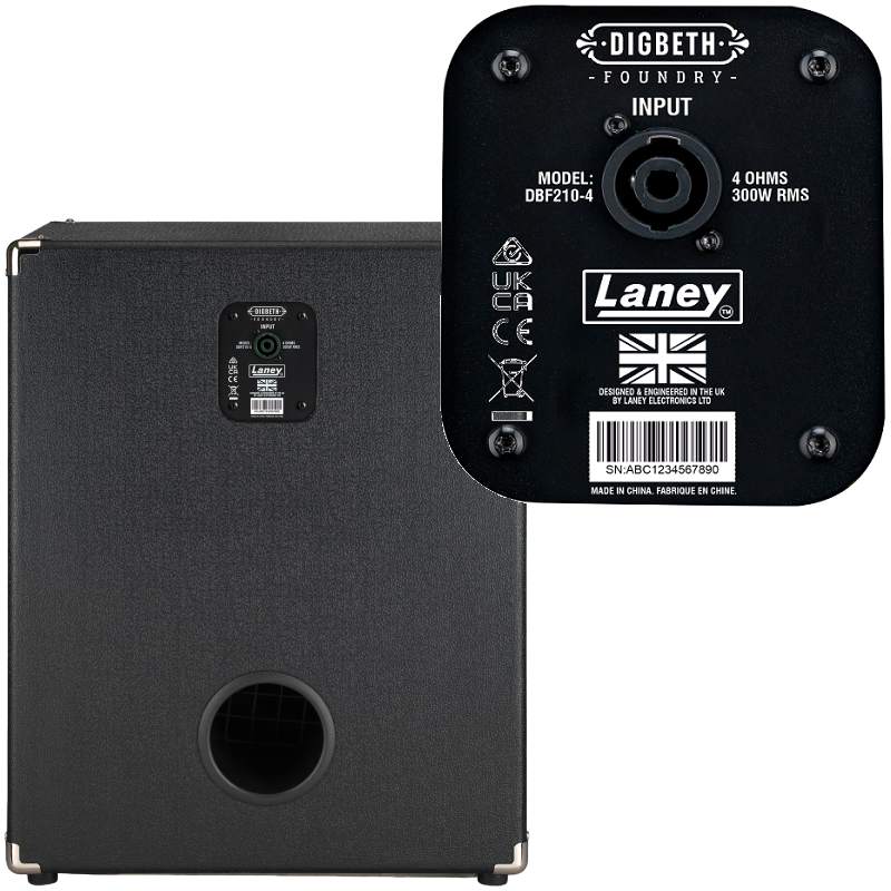 Laney Digbeth Foundry 300W Bass Speaker Cabinet with Dual 10" Speakers — view 4