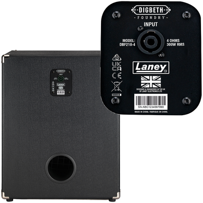 Laney Digbeth Foundry 300W Bass Speaker Cabinet with Dual 10" Speakers — view 4