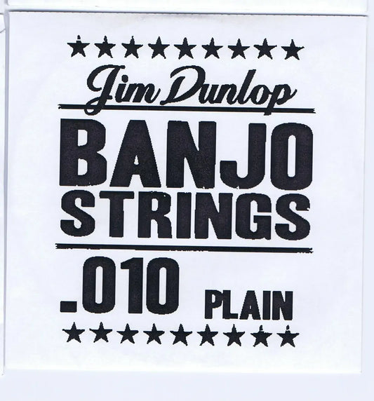 Jim Dunlop Dunlop .010 Banjo Single String PL-ST Loop End