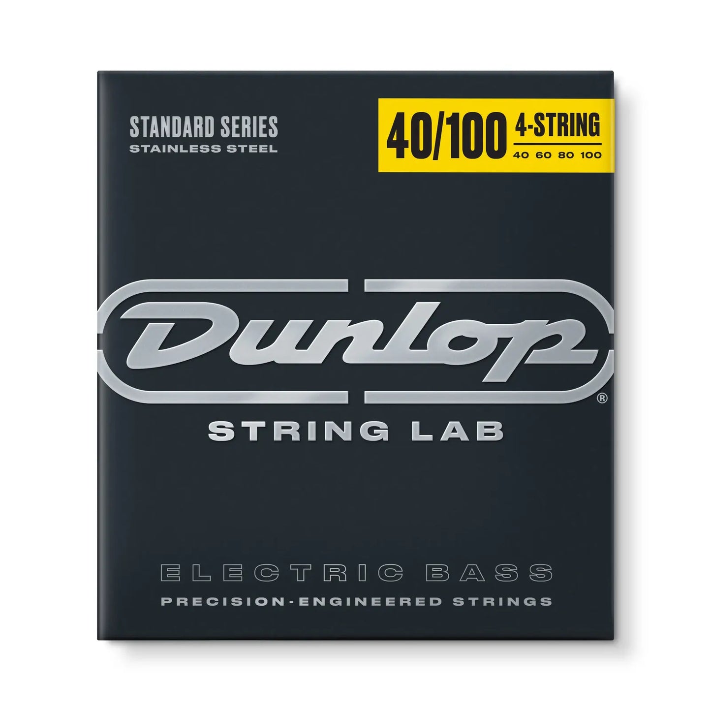 Jim Dunlop DBS40100 Stainless Steel Light 4-String Bass Guitar String Set 40-100 Long Scale