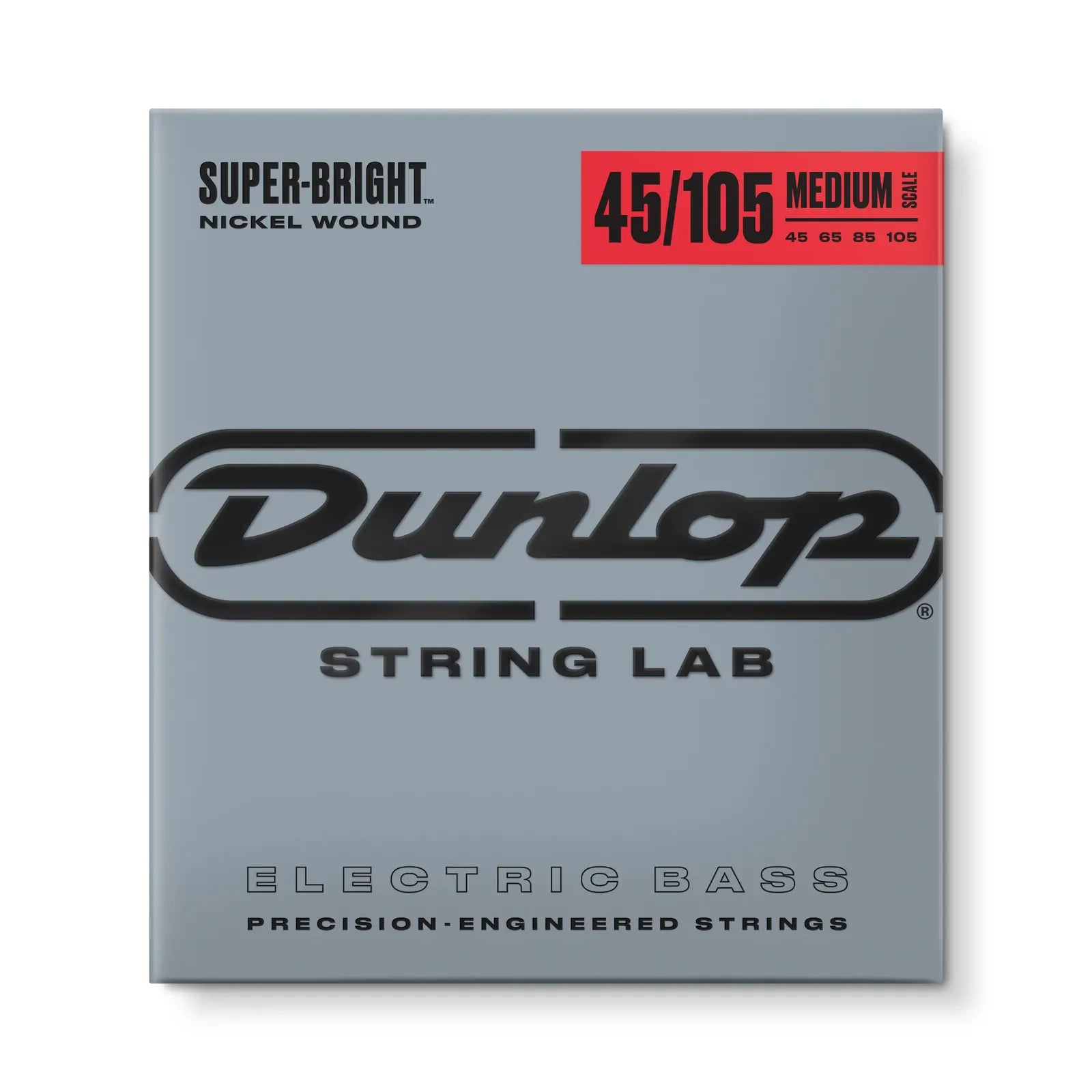 Jim Dunlop Dunlop 45-105 NKL S Bright Nickel Wound Medium 4-String Bass Guitar Strings