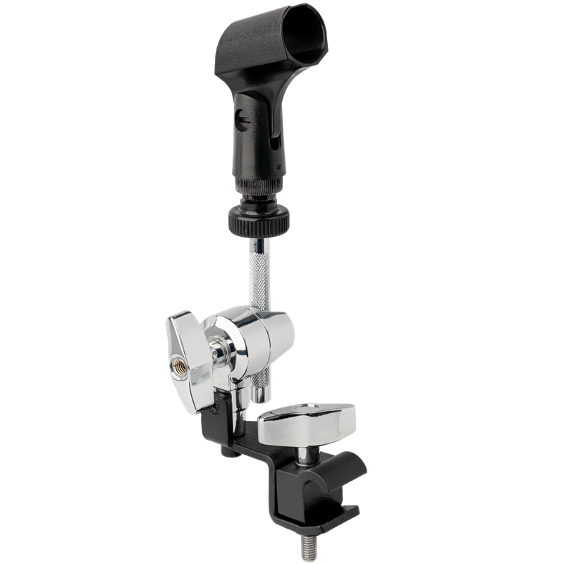 AMS DXP Drum Boom Microphone Holder for Snare, Tom, and Floor Tom Hoops with 90mm Knurled Boom Arm and 360° Adjustability