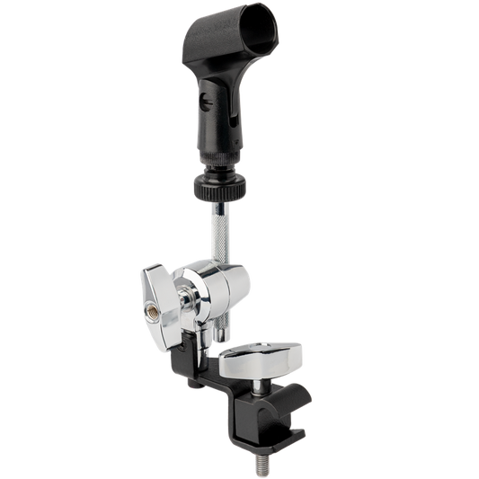 AMS DXP Drum Boom Microphone Holder for Snare, Tom, and Floor Tom Hoops with 90mm Knurled Boom Arm and 360° Adjustability