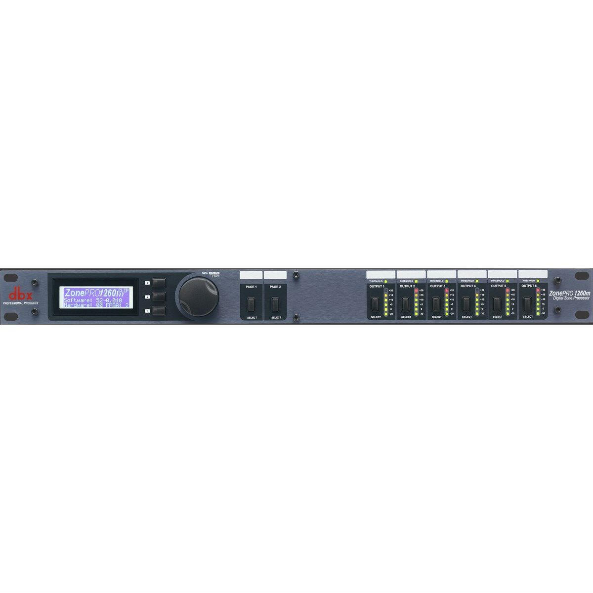 DBX ZonePRO 1260M Digital Zone Processor - 12 Inputs, 6 Outputs, Mic/Line Inputs, RCA, S/PDIF, Configurable Processing, Link Bus Capability