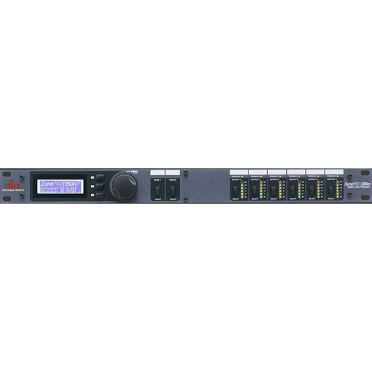 DBX ZonePRO 1260M Digital Zone Processor - 12 Inputs, 6 Outputs, Mic/Line Inputs, RCA, S/PDIF, Configurable Processing, Link Bus Capability