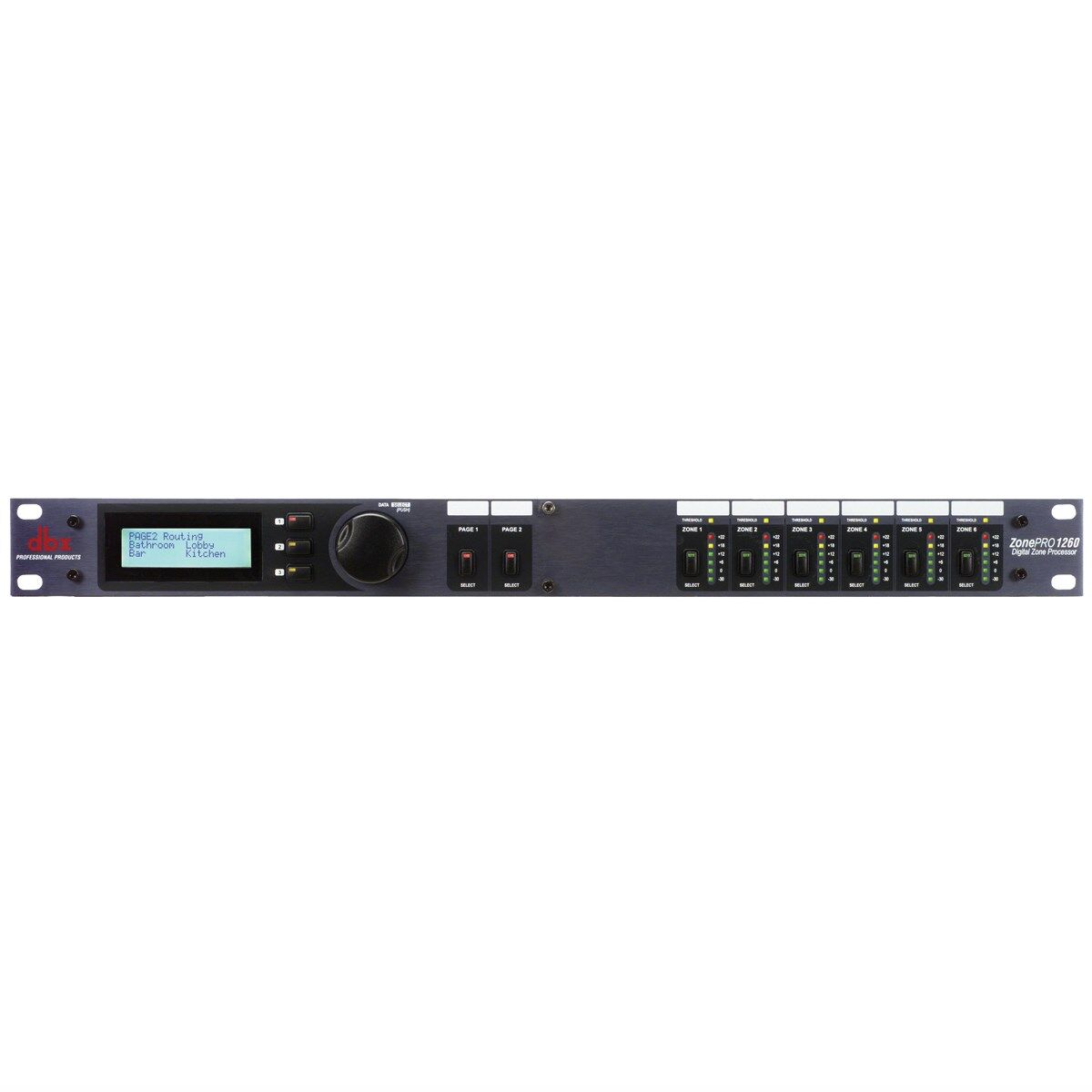 DBX 1260 ZonePRO 12x6 Digital Zone Processor with Ethernet Control for Commercial Audio Applications