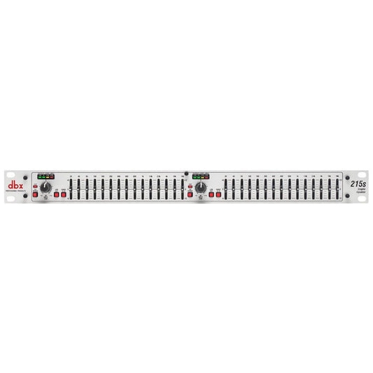 dbx 215S Dual 15-Band Graphic Equalizer - Pro Audio EQ for Touring & Studios, 2/3-Octave Control, Rugged Reliability, Exceptional Sound